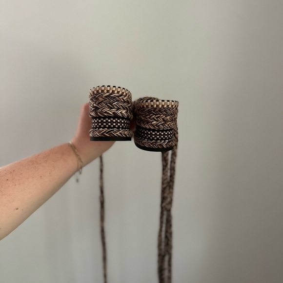 Amambaih Isabella Strappy Cotton Sandals - Picture 5 of 5